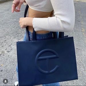 Telfar Medium Shopping Bag - Navy